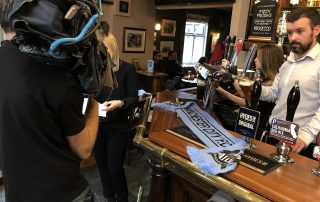 Didsbury blues pre interview with Granada tv at the fletcher moss pub